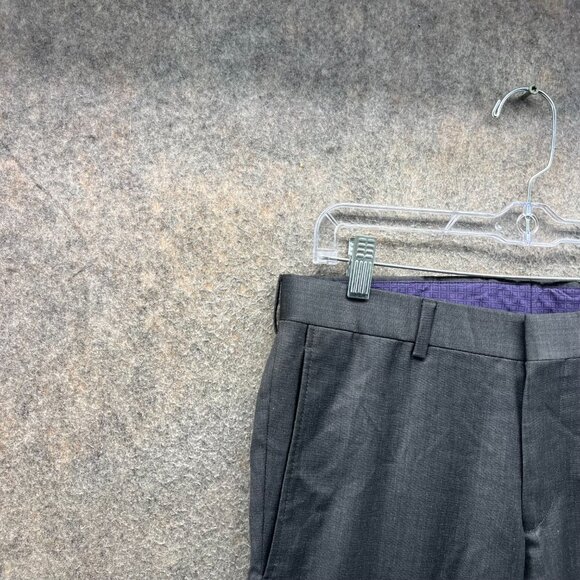 Ted Baker Pants Men 29R Gray London Roger CT Dress Slacks Italian Wool - Picture 4 of 11